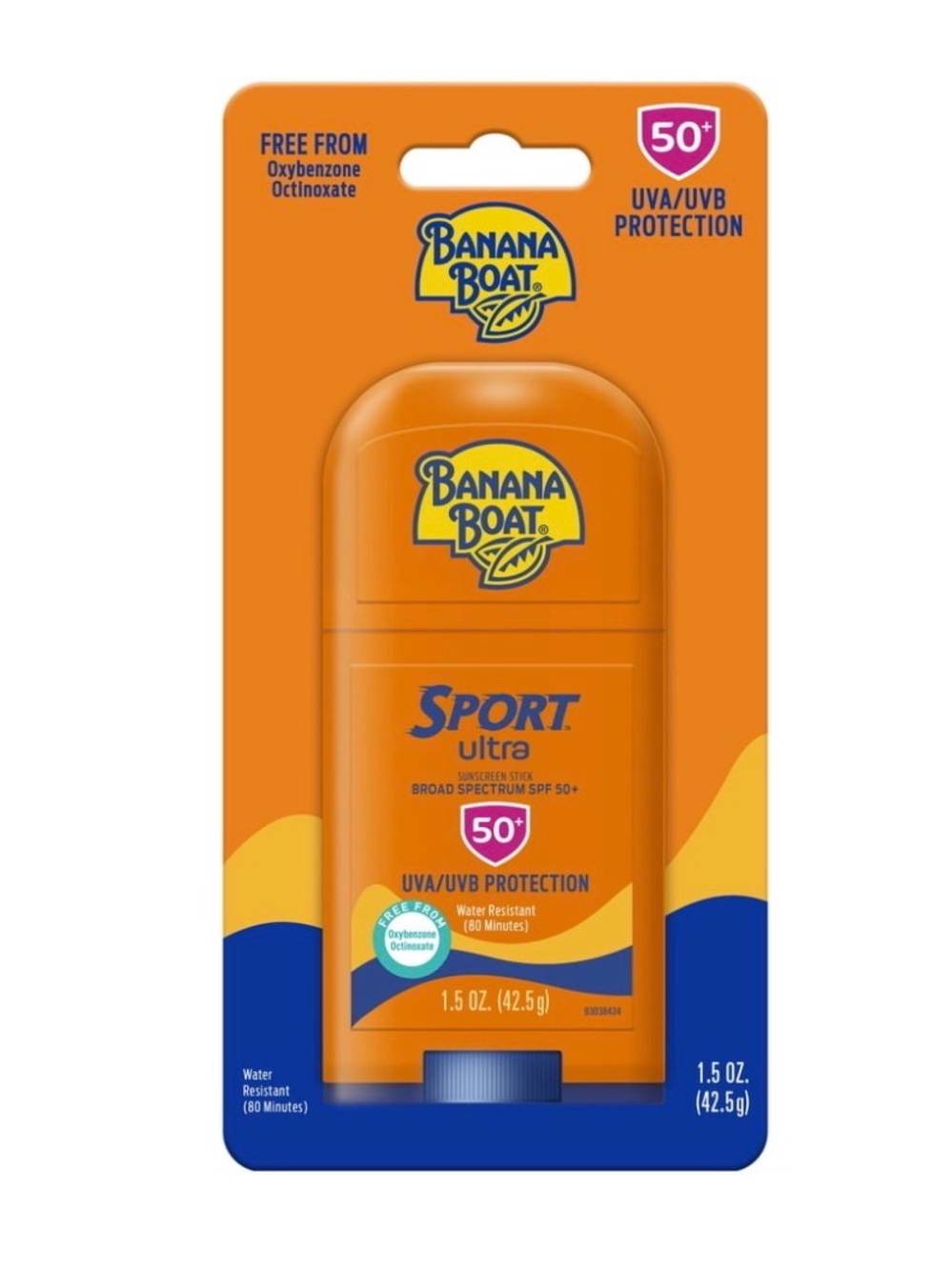 Banana Boat Sport SPF 50 Sunscreen Stick, Travel Size NWT